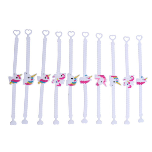 10 Einhorn-Armbänder für Kinder