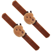 2er-Pack Plüsch-Capybara-Klatscharmbänder als Geschenk für Kinder