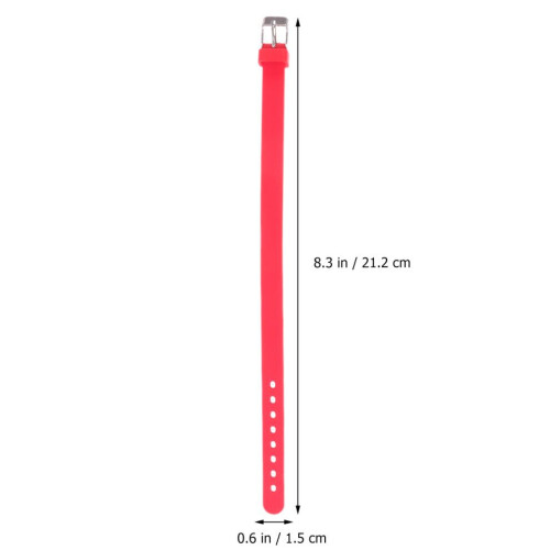 Armband aus massivem, rotem Silikon für Kinder 1