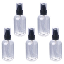 5 schwarze 80-ml-Sprühflaschen aus Kunststoff für den Außenbereich