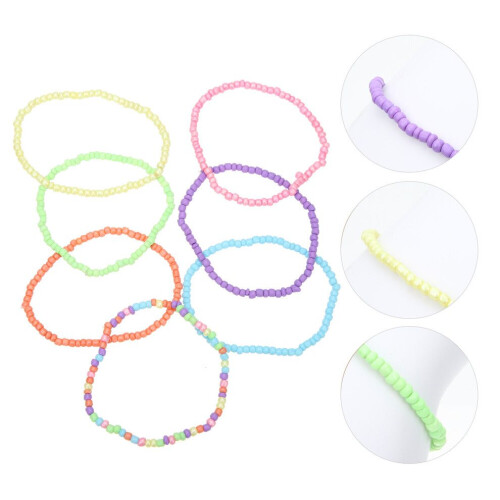 7-teiliges Perlenarmband-Set, kinderfreundlich, stapelbar 1