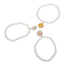 12-teiliges Perlenarmband-Set, stapelbare Blumenanhänger, Boho-Schmuck