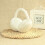 Foldable Unisex Winter Warming Earmuffs White 4