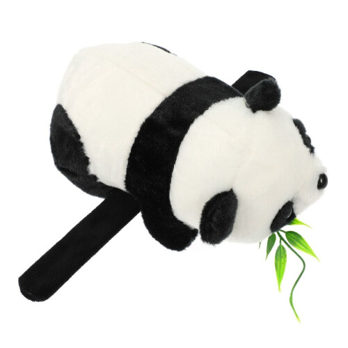 2 Stück Stoff-Panda-Klatscharmband-Plüschtier 1