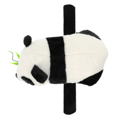 2 Stück Stoff-Panda-Klatscharmband-Plüschtier 2