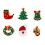 18-delige kerstbrocheset voor 1