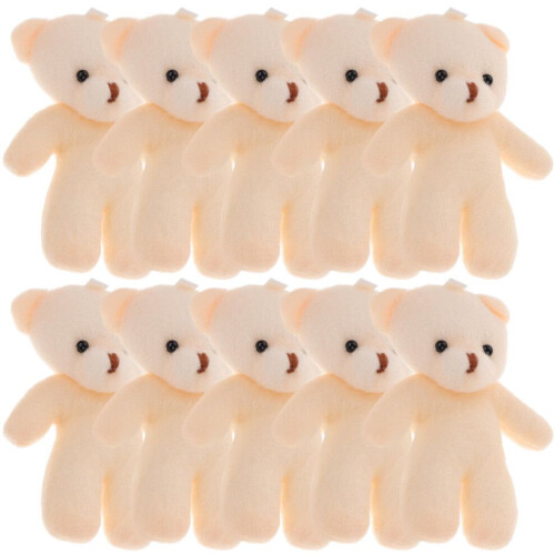 20 Mini-Bären-Plüschtiere als Anhänger zum Selbermachen