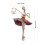 Balletbroche voor dames, legering, met speld 3