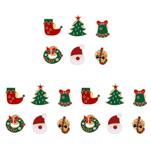 18-delige kerstbrocheset voor 1