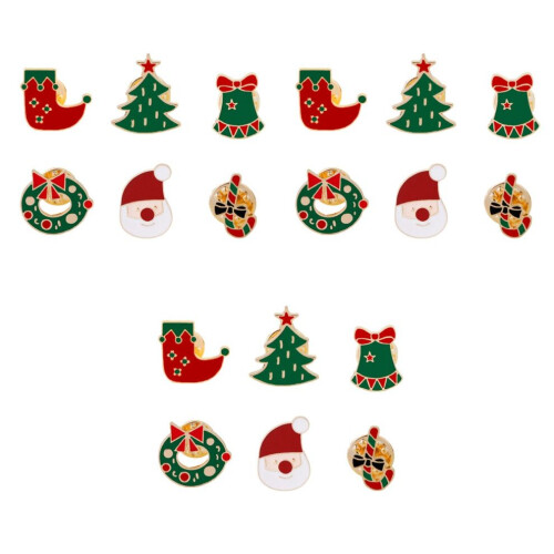 18-delige kerstbrocheset voor 2