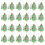 75 kerstglitterbadges met LED-broches 1