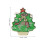75 kerstglitterbadges met LED-broches 2
