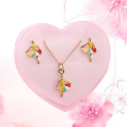 Ensemble de bijoux avec collier et boucles d'oreilles en strass pour 2