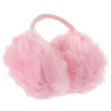 Plüsch-Tragetasche für Over-Ear-Kopfhörer mit Reißverschluss, rosa
