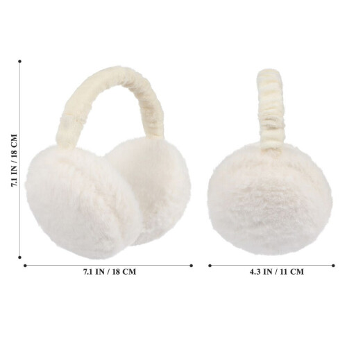 Plush earmuffs for women, adjustable 1