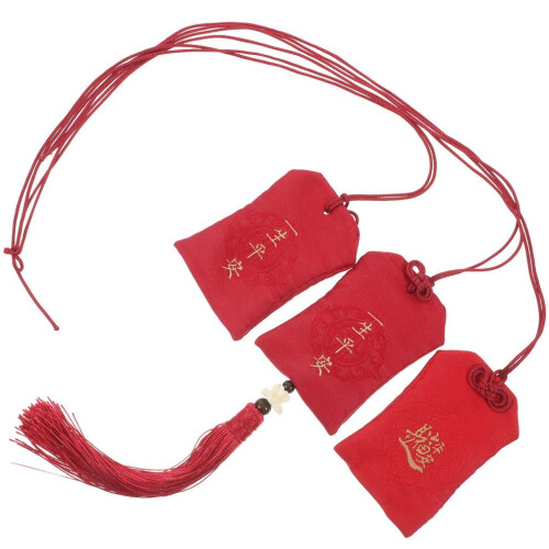 9 leere Duftsäckchen mit Quaste (chinesisch) 2
