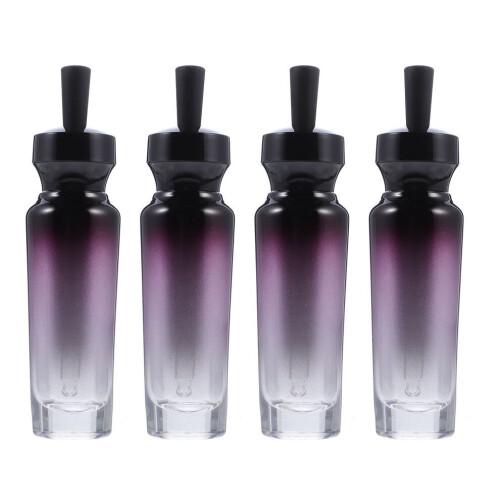 4 glasflaskor för eteriska oljor, påfyllningsbara droppflaskor 20 ml