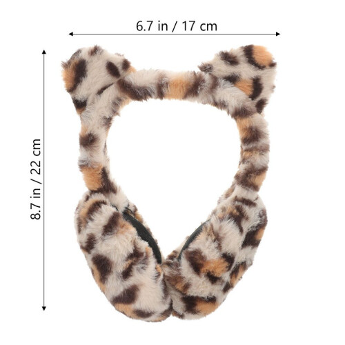 1 orejeras de peluche para invierno y Navidad. 1