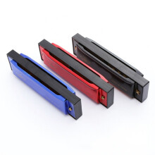10-gaats plastic mondharmonica voor beginners en kinderen – zwart