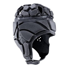 Black Premium Rugby Helmet Sport headprotect Headgear Breathable Scrum Cap for Soccer Football Hockey