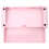Support d'ordinateur avec compartiment de rangement pour écran, étagère de bureau rose 4