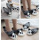 Panda tofflor höst vinter 20 cm 2