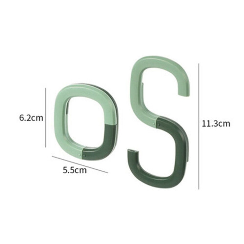 2 pcs. Multifunctional kitchen hooks, plastic, foldable, for bath towels 1