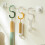 2 pcs. Multifunctional kitchen hooks, plastic, foldable, for bath towels 3
