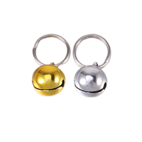 12 små silverklockor till DIY-halsband