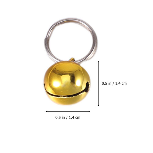 12 små silverklockor till DIY-halsband 1