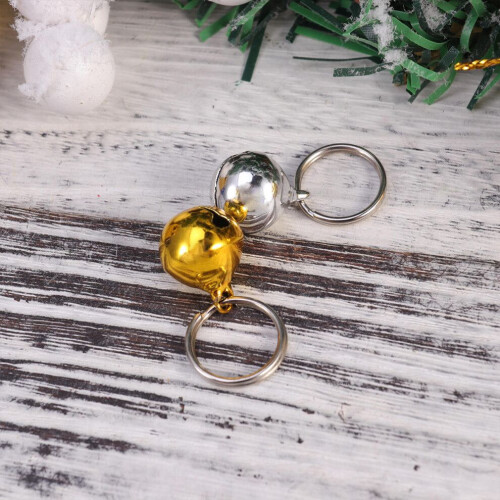 12 små silverklockor till DIY-halsband 2