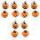 12 pumpahalsband för husdjur Halloween 3