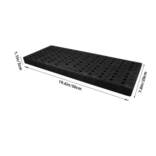 Grille de caniveau, protection de terrasse, noire 1