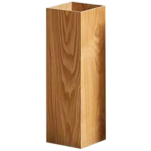Schirmständer aus Holz in Eimerform für Hauseingänge