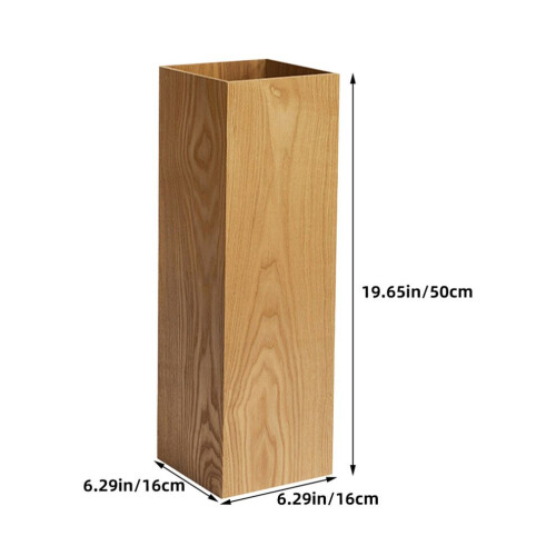 Schirmständer aus Holz in Eimerform für Hauseingänge 2