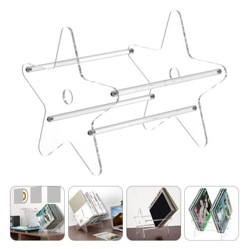 star-shaped transparent CD case for home use 2