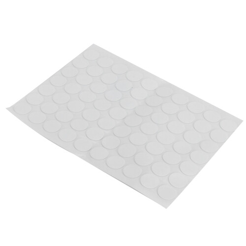 70 Stück runde Aufkleber Acrylsäure transparent 1