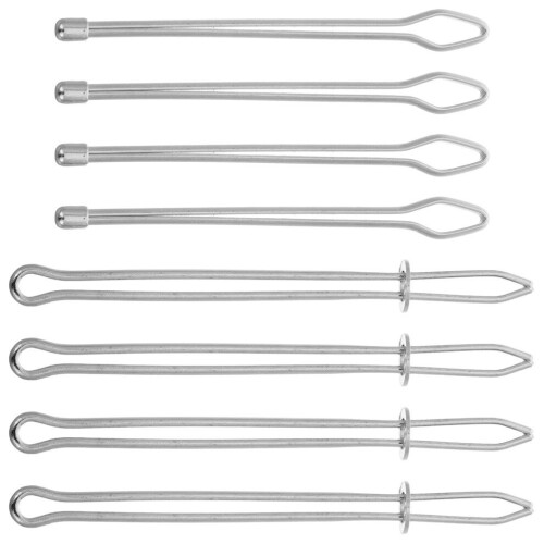 Generic 8 Metal Sewing Cord Threader Silver
