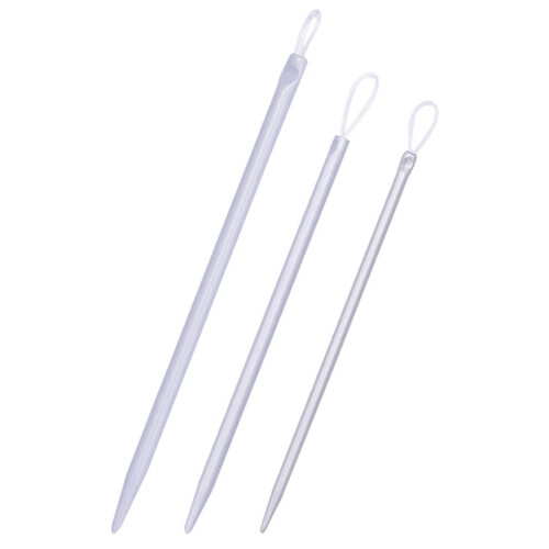 3-piece set: wool needles, threader, hand sewing needles – sewing accessories