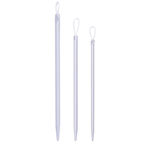 3-piece set: wool needles, threader, hand sewing needles – sewing accessories 1