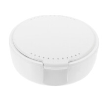 Proteslåda med spegel, hygienisk förvaring för proteser