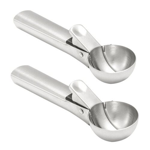 2 robuste Obst-/Eiscremelöffel