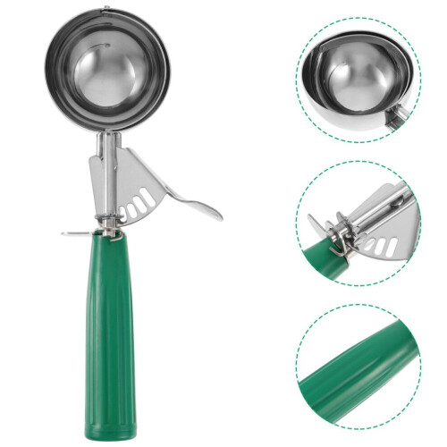1 Eiskugelportionierer mit Fruchtentferner, grün 2