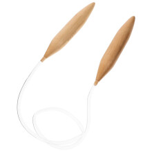 Träset med rundstickor, rundstickor, handvävningsnål