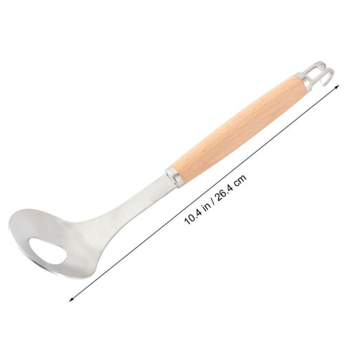 Fleischbällchenlöffel, 304 Holzgriff, für Zuhause 1