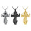 Cremation Reminder Cut Brooch Rustproof Steel Pet Ashes-Black 6