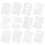 PE Material Stencil White 12 pcs 8.3x5.9 inch 1