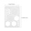 PE Material Stencil White 12 pcs 8.3x5.9 inch 2