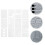 PE Material Stencil White 12 pcs 8.3x5.9 inch 5