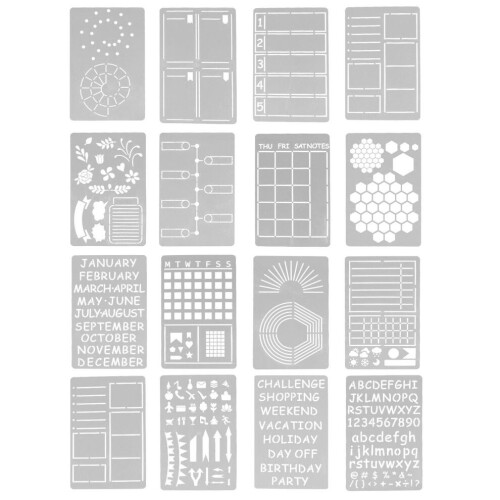 1 lot de 16 modèles de carnets pour bloc-notes
